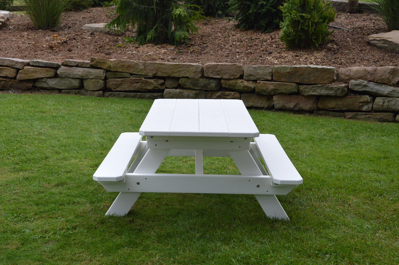 A&L Furniture Co. Amish-Made Poly Kids Picnic Table AL6100