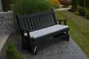 A&L Furniture Co. Amish-Made Pine Royal English Glider Benches AL611