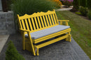 A&L Furniture Co. Amish-Made Pine Royal English Glider Benches AL611