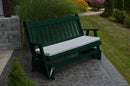 A&L Furniture Co. Amish-Made Pine Royal English Glider Benches AL611