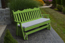 A&L Furniture Co. Amish-Made Pine Royal English Glider Benches AL611