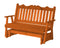 A&L Furniture Co. Amish-Made Cedar Royal English Glider Benches AL611C