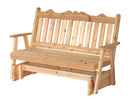 A&L Furniture Co. Amish-Made Cedar Royal English Glider Benches AL611C