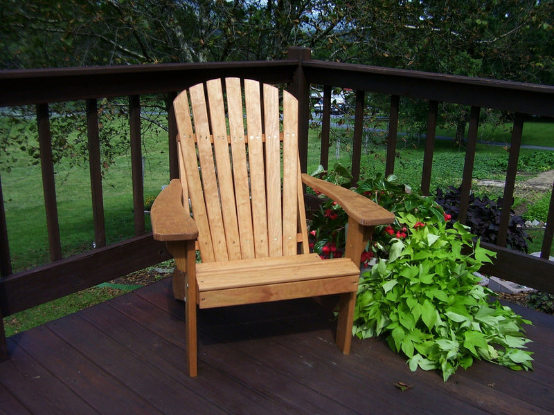 A&L Furniture Co. Amish-Made Pressure-Treated Pine Fanback Adirondack Chair AL667PT