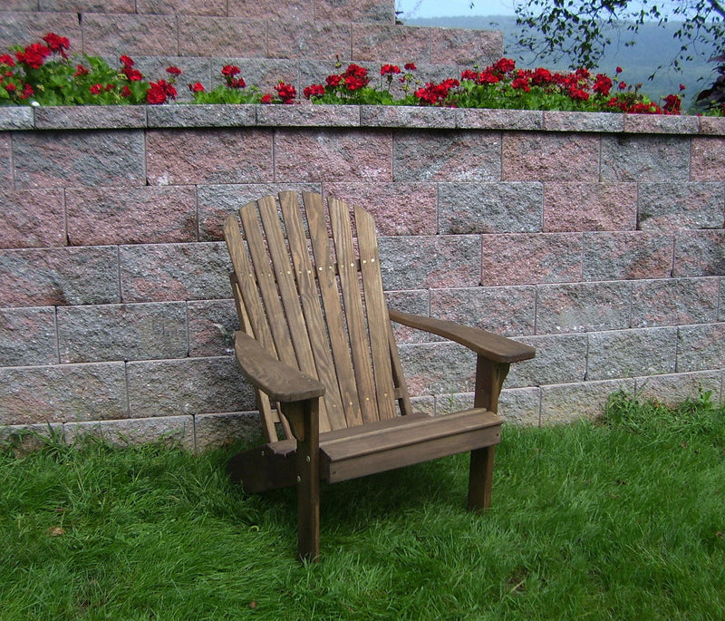 A&L Furniture Co. Amish-Made Pressure-Treated Pine Fanback Adirondack Chair AL667PT