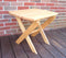 A&L Furniture Co. Amish-Made Pressure-Treated Pine Folding Oval End Table AL671PT