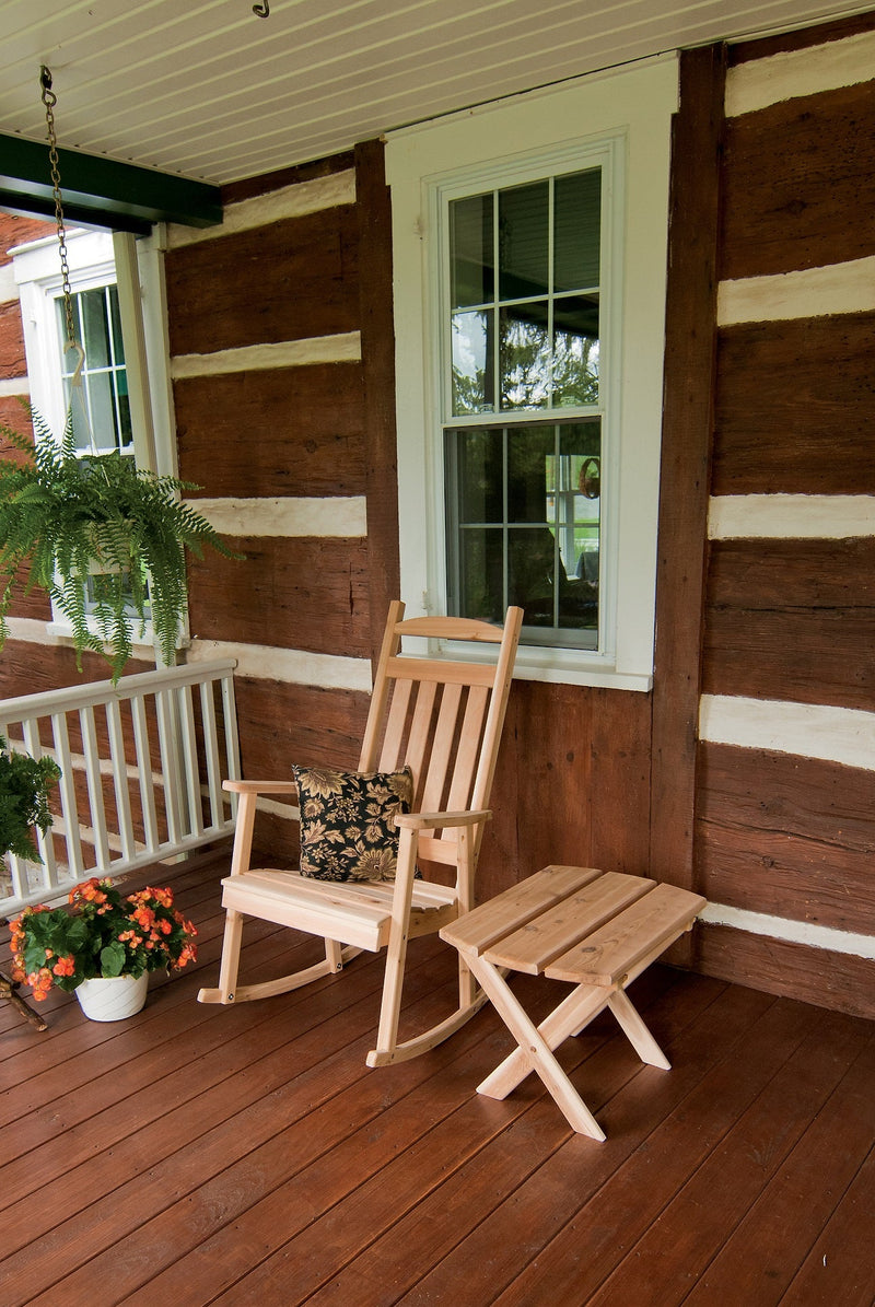 A&L Furniture Co. Amish-Made Cedar Classic Porch Rocker AL680C