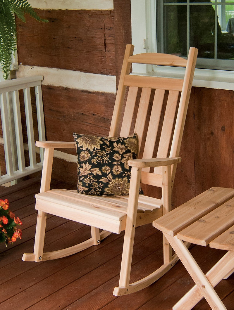 A&L Furniture Co. Amish-Made Cedar Classic Porch Rocker AL680C