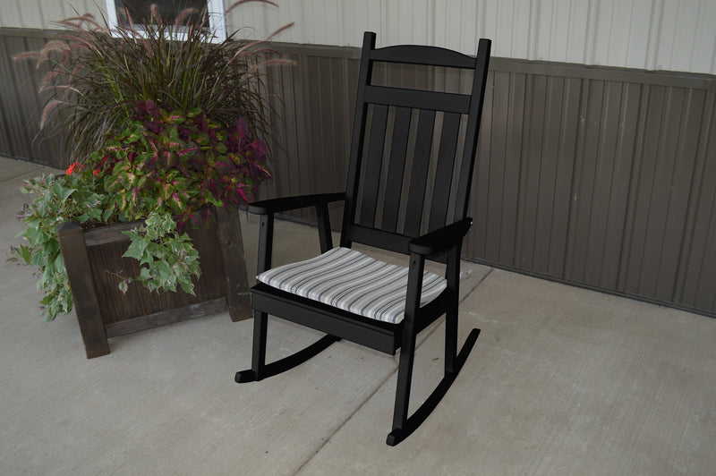 A&L Furniture Co. Amish-Made Pine Classic Porch Rocker AL680