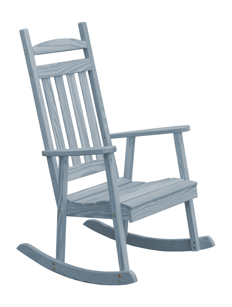 A&L Furniture Co. Amish-Made Pine Classic Porch Rocker AL680