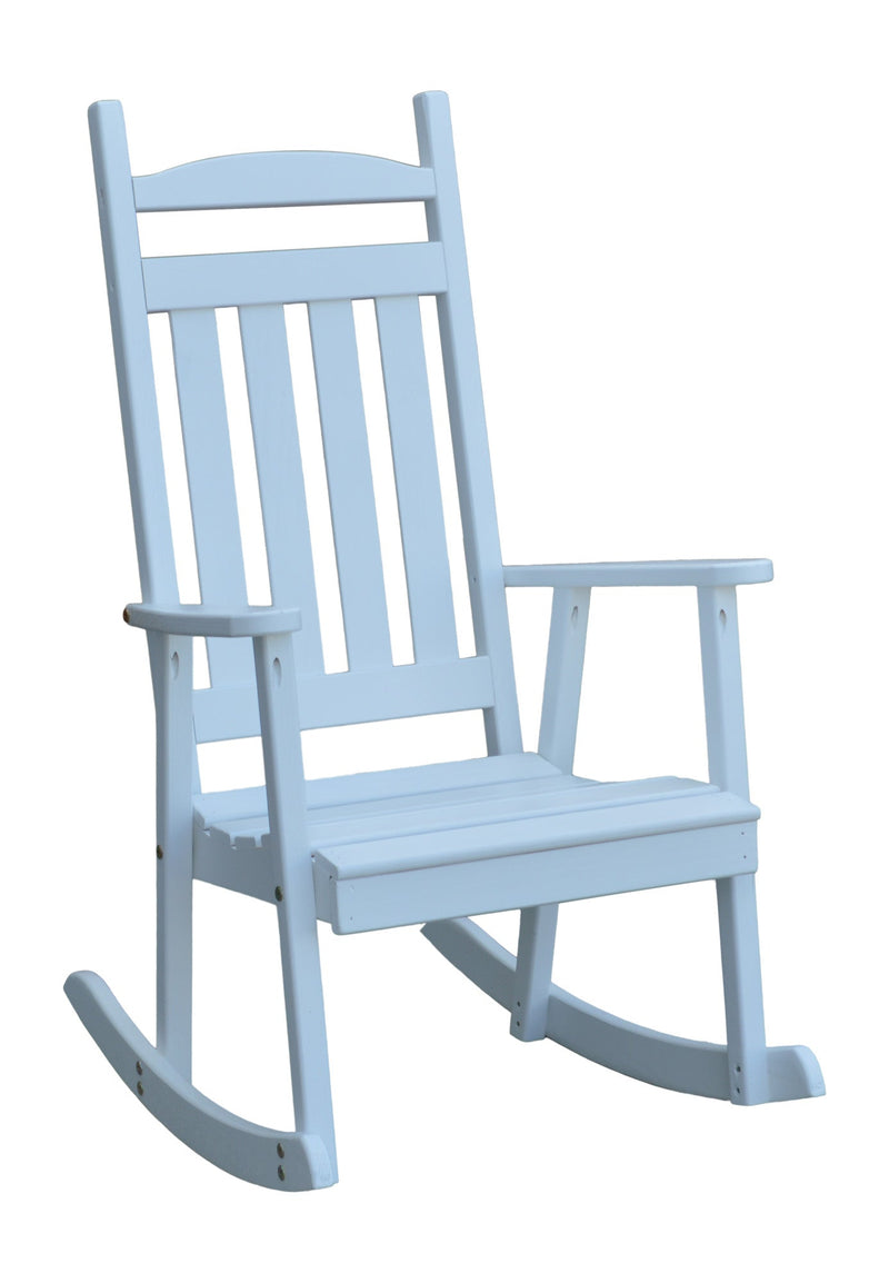 A&L Furniture Co. Amish-Made Pine Classic Porch Rocker AL680