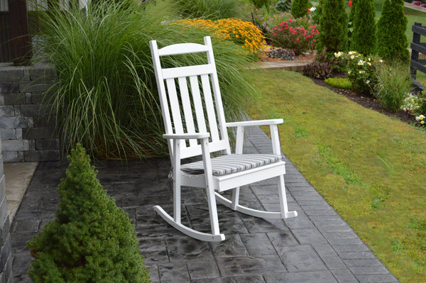 A&L Furniture Co. Amish-Made Pine Classic Porch Rocker AL680