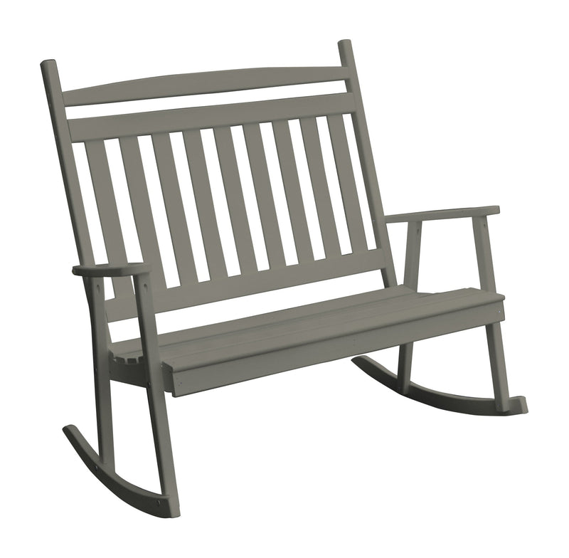 A&L Furniture Co. Amish-Made Pine Double Classic Porch Rocker AL681