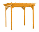 A&L Furniture Co. Amish-Made Cedar Pergola with Swing Hangers AL700C