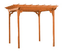 A&L Furniture Co. Amish-Made Cedar Pergola with Swing Hangers AL700C