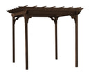 A&L Furniture Co. Amish-Made Cedar Pergola with Swing Hangers AL700C