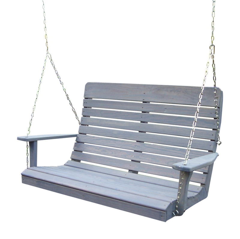 A&L Furniture Co. Amish-Made Pressure-Treated Pine Highback Porch Swings AL742PT