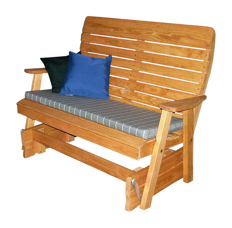 A&L Furniture Co. Amish-Made Pressure-Treated Pine Highback Glider Benches AL772PT