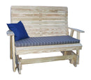 A&L Furniture Co. Amish-Made Pressure-Treated Pine Highback Glider Benches AL772PT