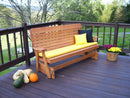 A&L Furniture Co. Amish-Made Pressure-Treated Pine Highback Glider Benches AL772PT