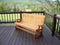 A&L Furniture Co. Amish-Made Pressure-Treated Pine Highback Glider Benches AL772PT