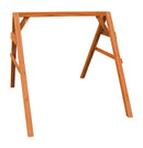 A&L Furniture Heavy Duty 4x4 Cedar A-Frame Swing Stand, Hangers Included AL794C