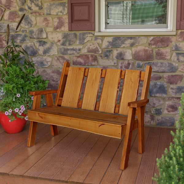 A&L Furniture Co. Blue Mountain Collection Timberland Garden Benches AL8124L