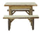 A&L Furniture Co. Blue Mountain Collection Autumnwood Tables with Wildwood Benches AL8241L