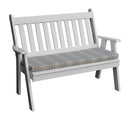 A&L Furniture Co. Amish-Made Poly Traditional English Garden Benches AL850