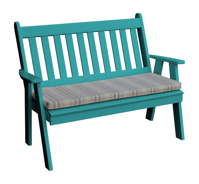 A&L Furniture Co. Amish-Made Poly Traditional English Garden Benches AL850