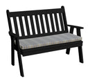 A&L Furniture Co. Amish-Made Poly Traditional English Garden Benches AL850