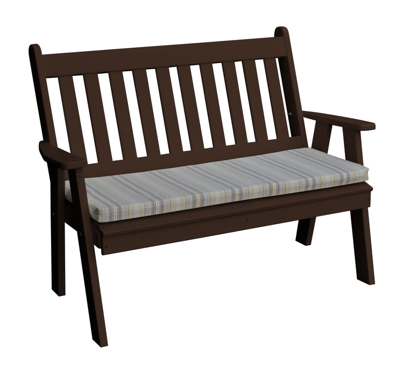 A&L Furniture Co. Amish-Made Poly Traditional English Garden Benches AL850