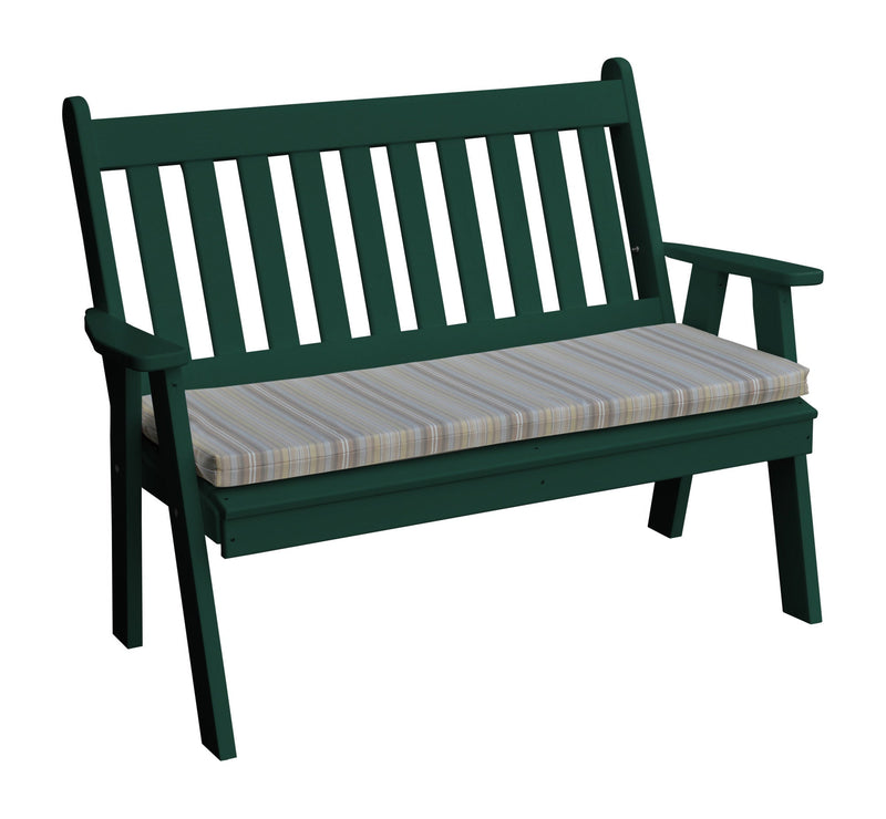 A&L Furniture Co. Amish-Made Poly Traditional English Garden Benches AL850