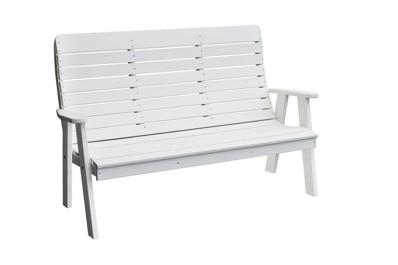 A&L Furniture Co. Amish-Made Poly Winston Garden Benches AL852