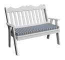 A&L Furniture Co. Amish-Made Poly Royal English Garden Benches AL855