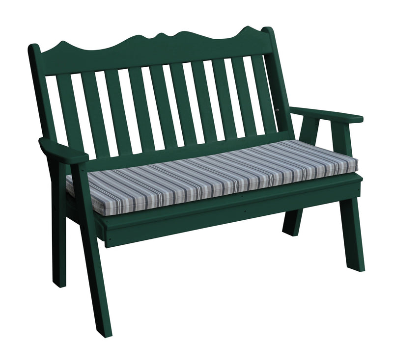 A&L Furniture Co. Amish-Made Poly Royal English Garden Benches AL855