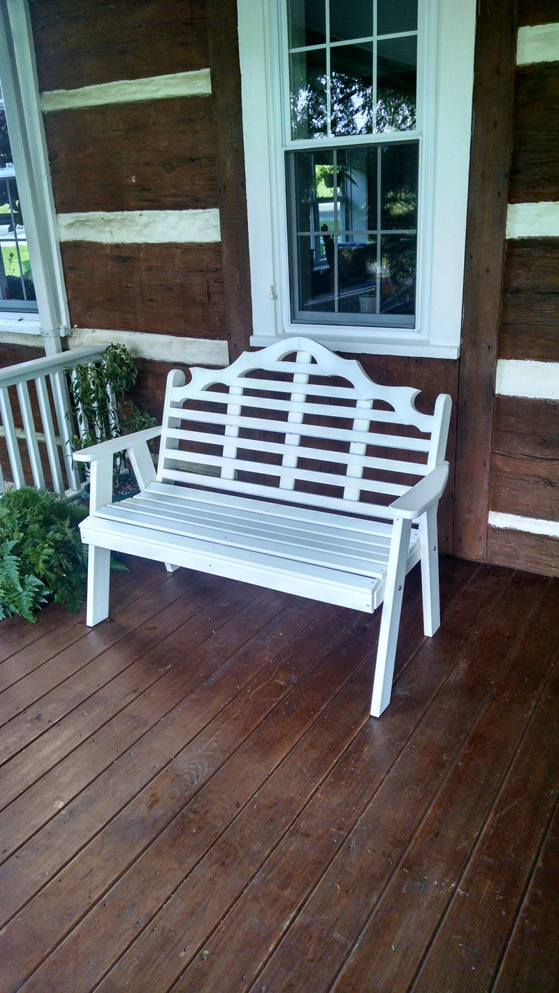 A&L Furniture Co. Amish-Made Poly Marlboro Garden Benches AL857