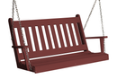 A&L Furniture Co. Amish-Made Poly Traditional English Porch Swings AL860