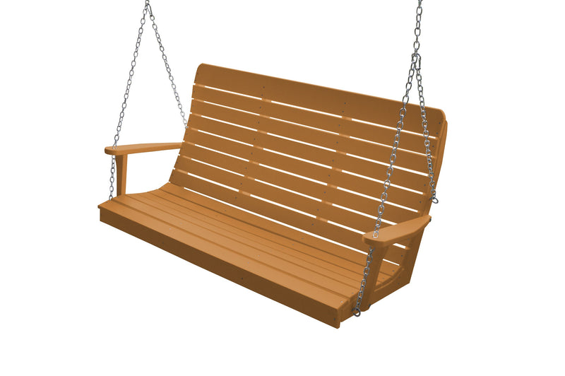 A&L Furniture Co. Amish-Made Poly Winston Porch Swings AL862