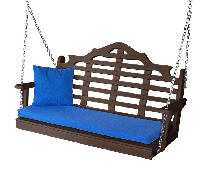 A&L Furniture Co. Amish-Made Poly Marlboro Porch Swings AL867