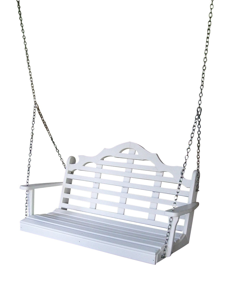 A&L Furniture Co. Amish-Made Poly Marlboro Porch Swings AL867