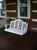 A&L Furniture Co. Amish-Made Poly Marlboro Porch Swings AL867