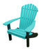 A&L Furniture Co. Amish-Made Two-Tone Poly Adirondack Chairs with Black Frame AL880B