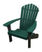 A&L Furniture Co. Amish-Made Two-Tone Poly Adirondack Chairs with Black Frame AL880B