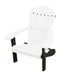 A&L Furniture Co. Amish-Made Two-Tone Poly Adirondack Chairs with Black Frame AL880B