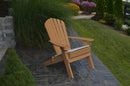 A&L Furniture Folding/Reclining Poly Adirondack Chairs with Integrated Cupholders AL881E