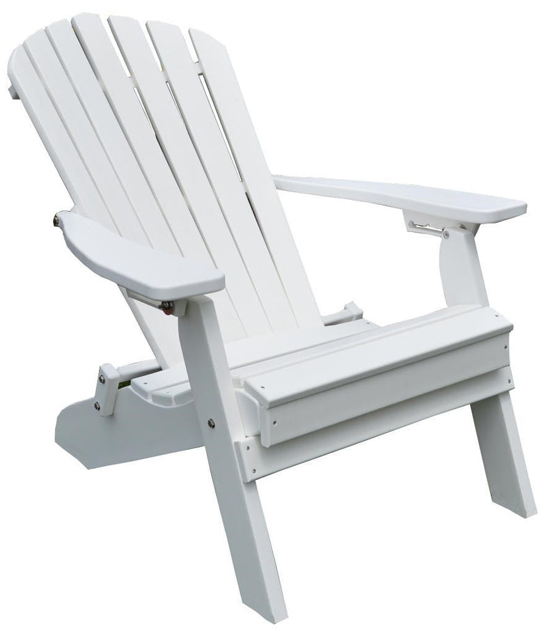 A&L Furniture Co. Amish-Made Folding/Reclining Poly Adirondack Chairs AL881