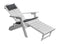 A&L Furniture Co. Folding/Reclining Poly Adirondack Chairs with Pullout Ottoman AL883