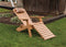 A&L Furniture Co. Folding/Reclining Poly Adirondack Chairs with Pullout Ottoman AL883