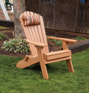 A&L Furniture Co. Folding/Reclining Poly Adirondack Chairs with Pullout Ottoman AL883